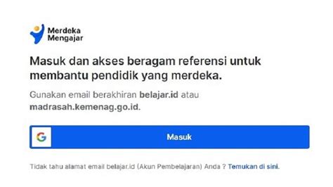 login pmm merdeka belajar kemdikbud